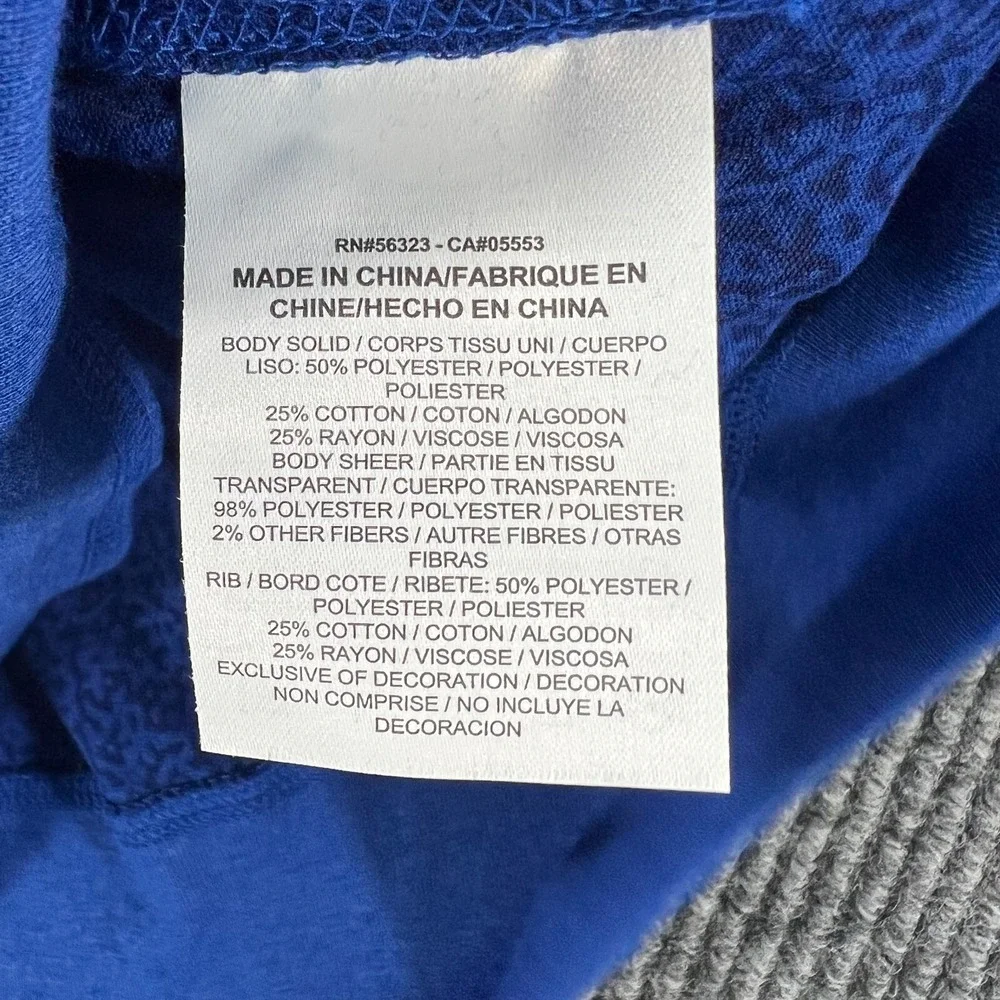 Nike‎ Shirt Womens Size Medium Blue Long Sleeve Activewear Lightweight Sharp